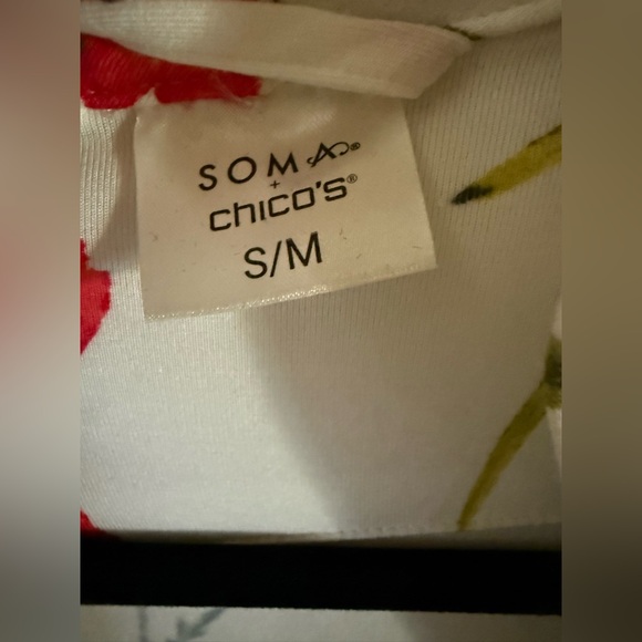 SOMA + CHICO’S Luxe Soft Floral Women's Midi Robe - Picture 2 of 6